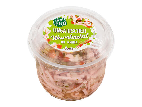 Wurstsalat im Becher
