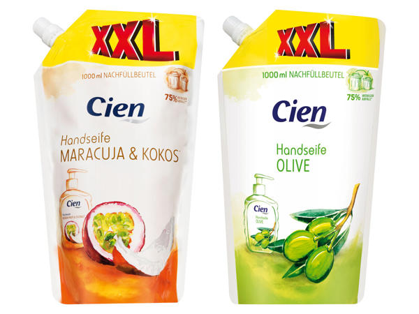 CIEN Flüssigseife Nachfüllpack 1 l + 0,25 l gratis