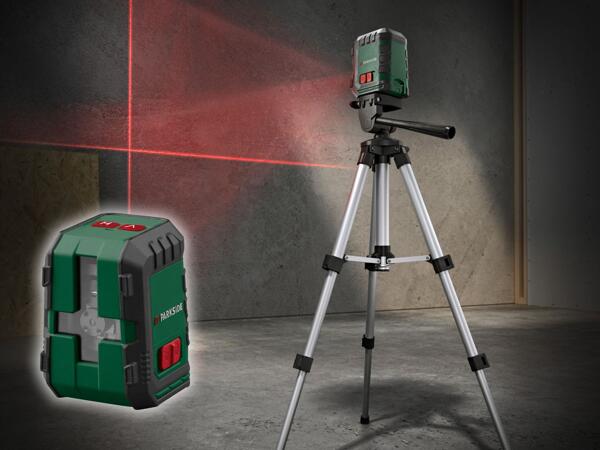Niveau laser en croix avec trépied