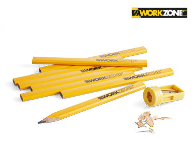 Carpenter's Pencils and Sharpener Set