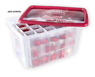 Boîte de rangement pour décorations de Noël EASY HOME(R)