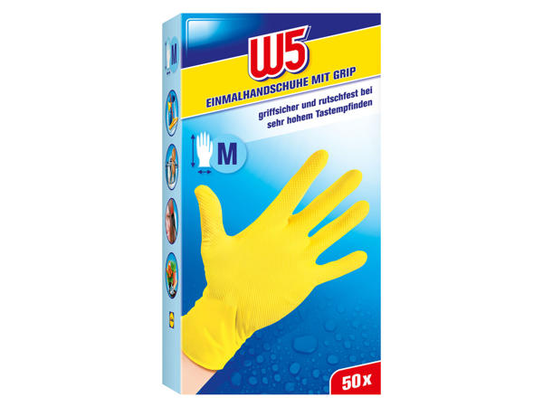 W5 Einmalhandschuhe mit Grip