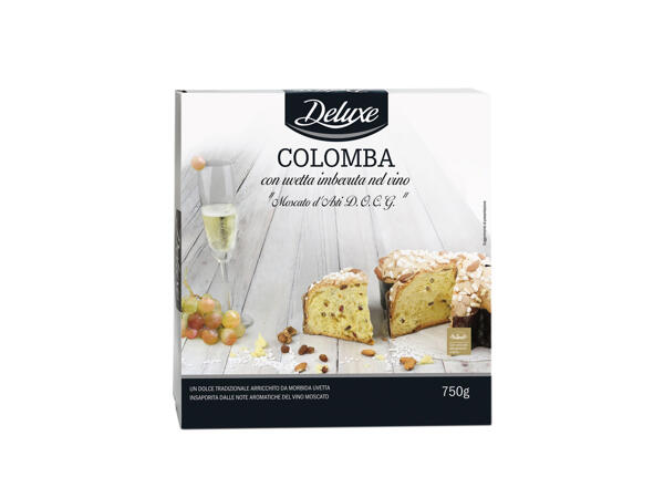 Colomba Cake with Raisins Flavoured with "Moscato d'Asti DOCG" Wine