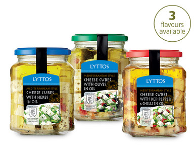 Mediterranean Style Cheese Cubes In Oil