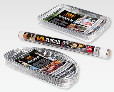 Papier aluminium/Barquettes pour barbecue BBQ