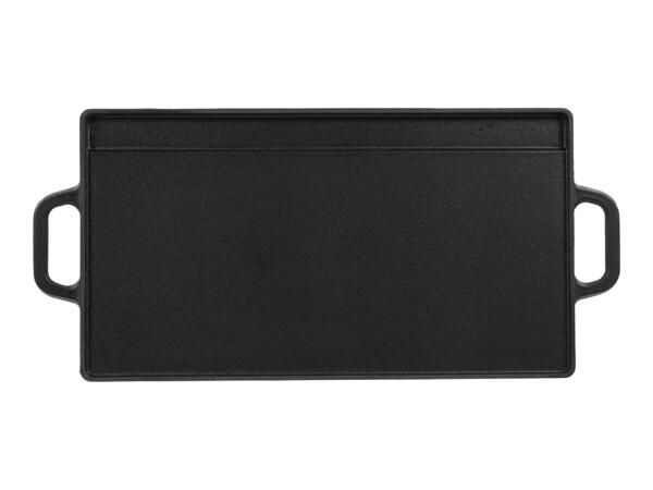 Grillmeister Cast Iron Griddle/​Grill Pan