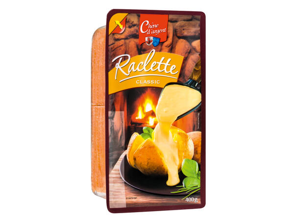 Raclette Käse in Scheiben