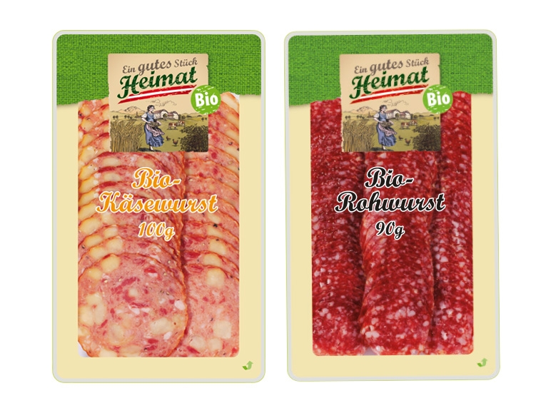 EIN GUTES STÜCK HEIMAT Bio-Wurst geschnitten