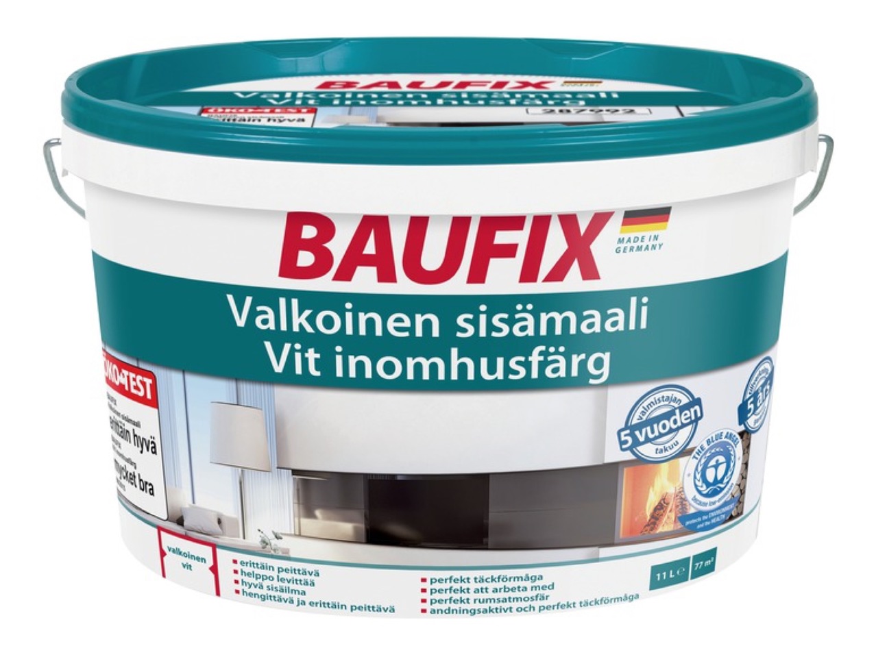 Vit inomhusfärg 11 l1