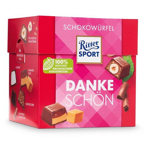 RITTER SPORT Schokowürfe, Dankeschön Box