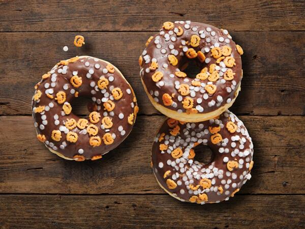 Donuts avec citrouille d'Halloween
