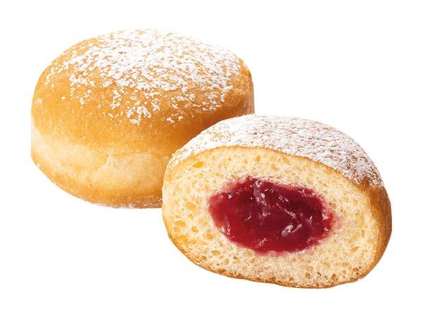 Mini boule de Berlin fourrée aux framboises