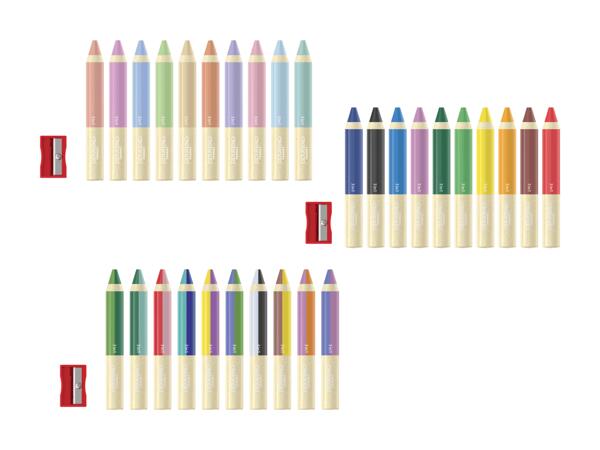 Crayons de couleur 3 en 1, set de 10