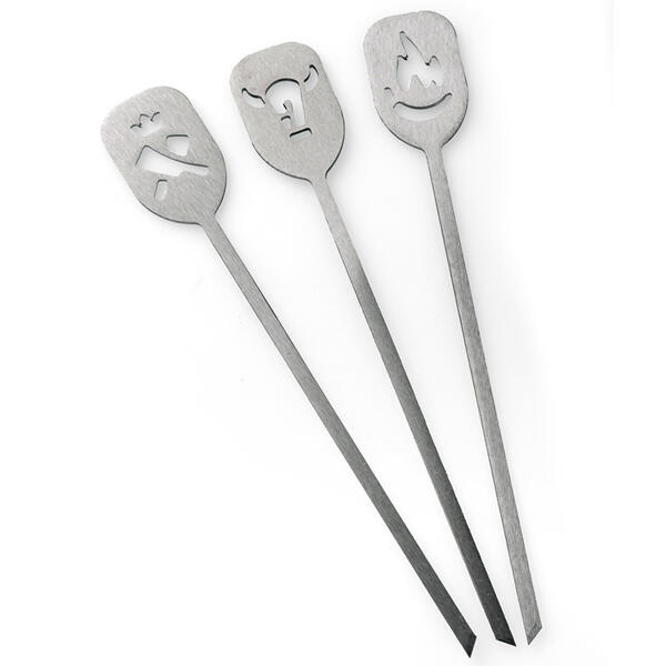 Edelstahl Hamburger-Sticks 3er