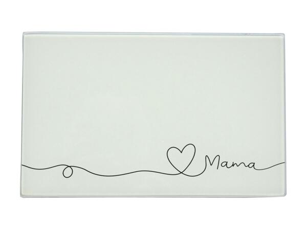 Planche à découper en verre "Mama" Mäser (action valable uniquement en Suisse alémanique)
