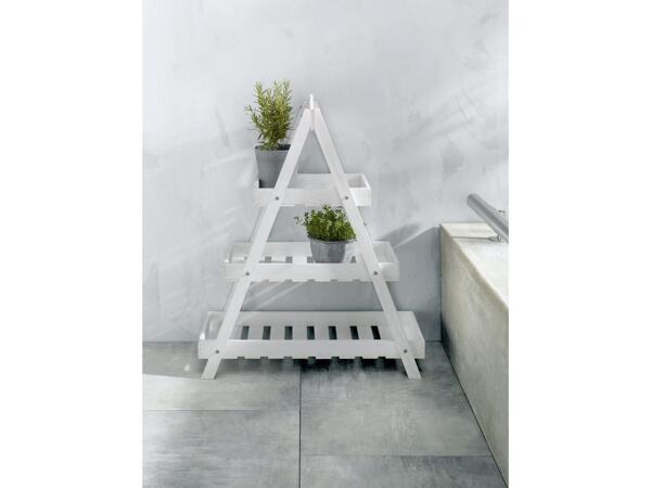 Wooden plant ladder stand
