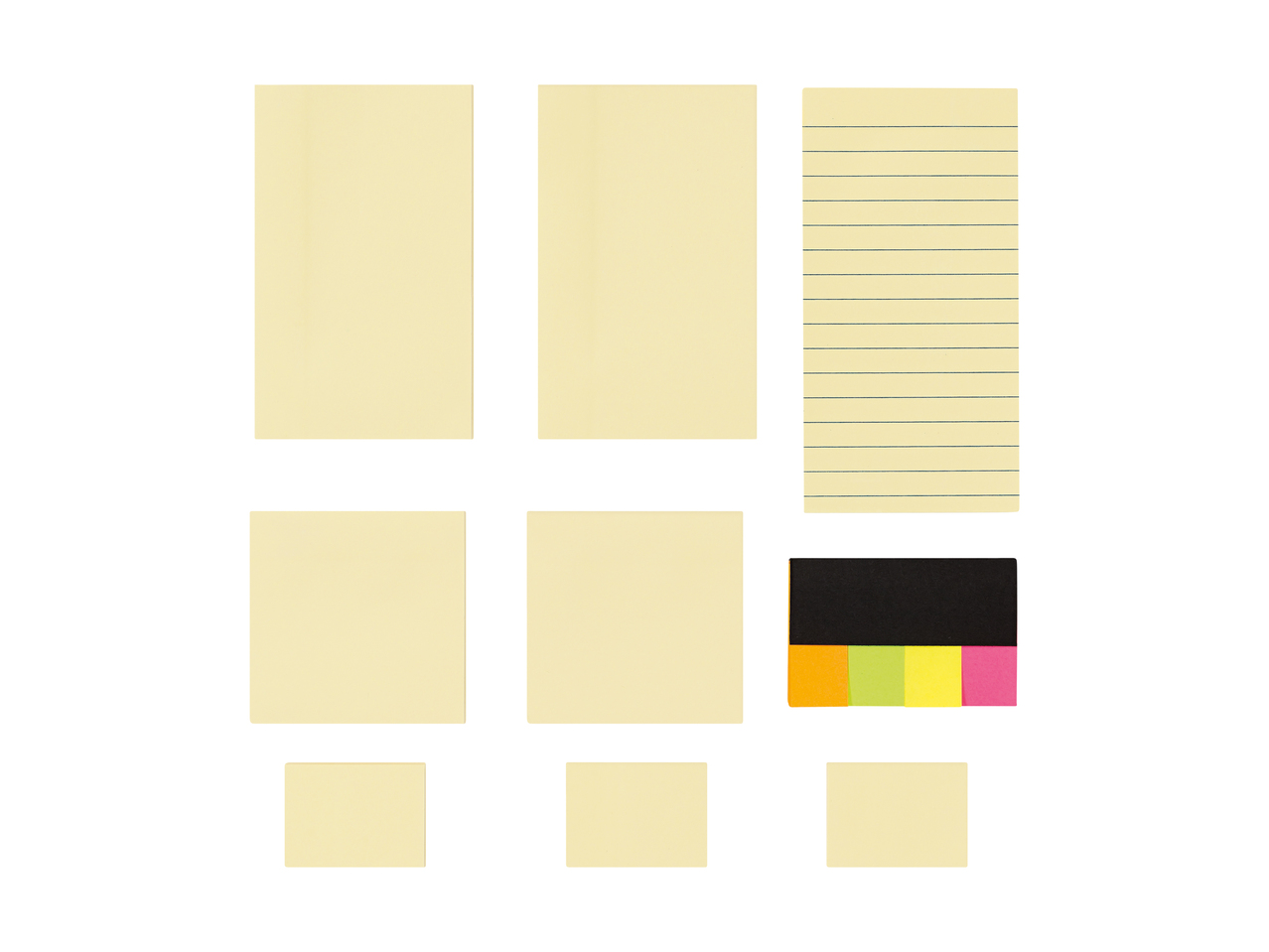 Blocs-notes adhésifs, 9 pièces