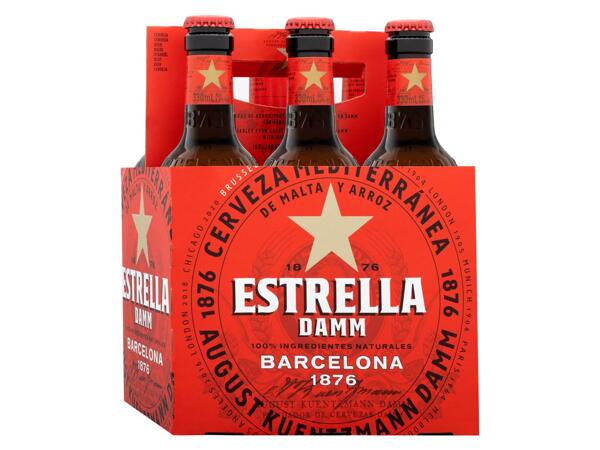 6 bières Estrella Damm