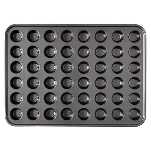 Mega Bakeware - 48 Cups Mini Muffin Pan, Gray