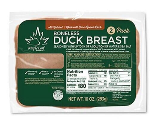 Maple Leaf Farms 
 Boneless Duck Breast