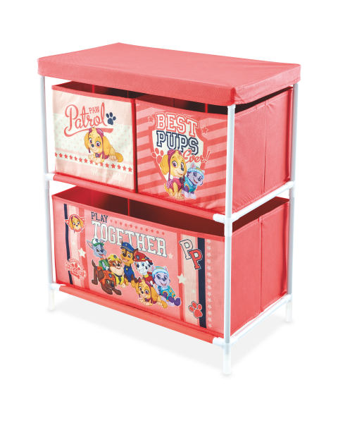 Paw Patrol Pink Storage Unit
