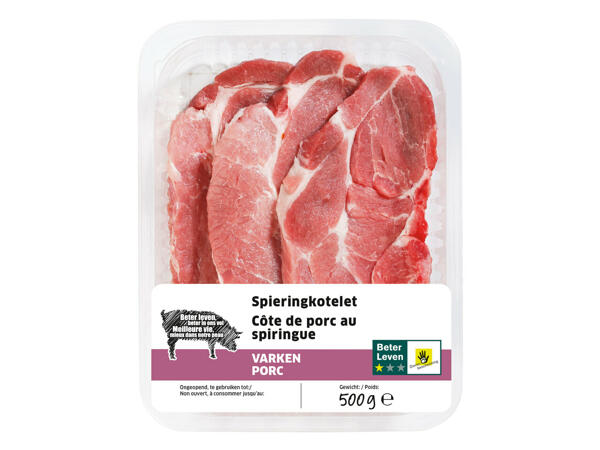 Côtes de porc au spiringue savoureuses