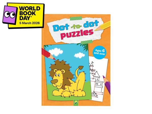 Dot-to-Dot Puzzles Kids' Activity Book - Lion