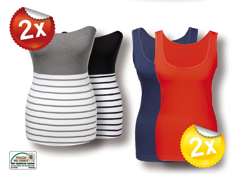 Top/ top a fascia, 2 pezzi