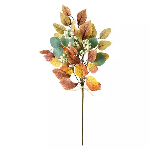 23" Tall Faux Floral Stem - Leaves with Berries