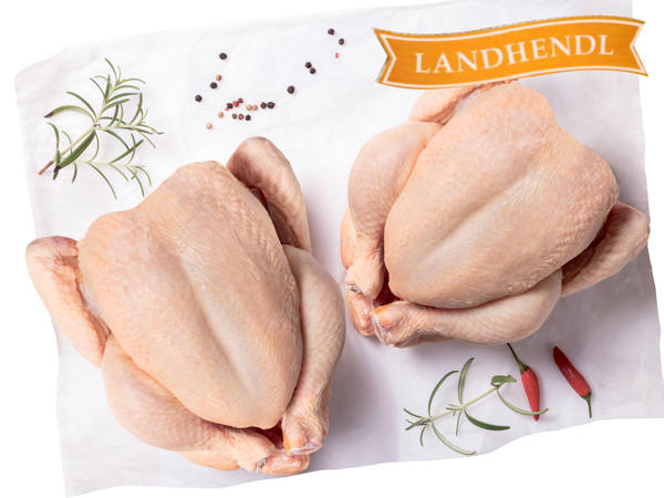 LANDHENDL Frische österreichische Hendl bratfertig, 2er Pack