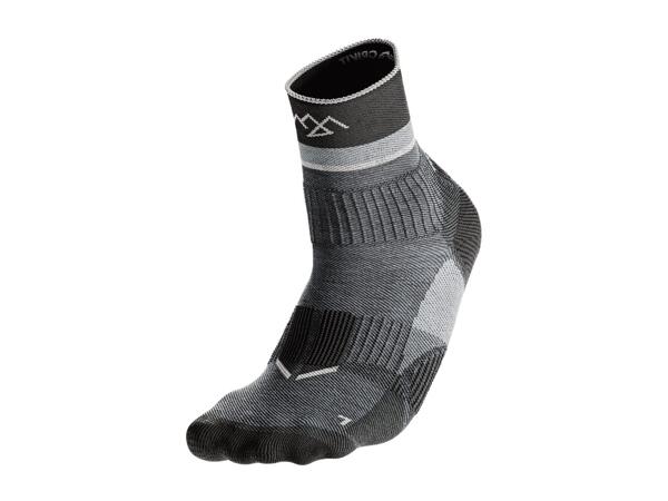 CRIVIT Adults' Grey & Orange Outdoor Socks - 2 Pairs