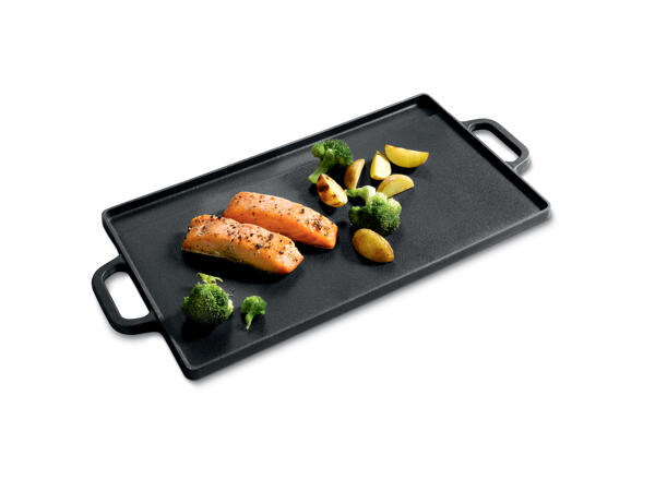 Grillmeister Cast Iron Griddle / Grill Pan
