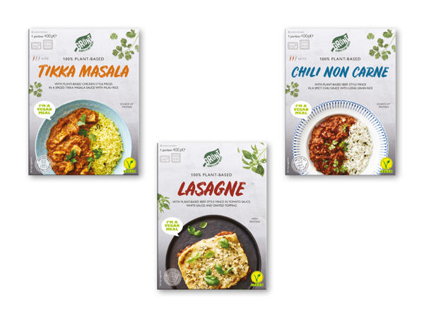 Vegansk tikka masala, lasagne eller chili non carne