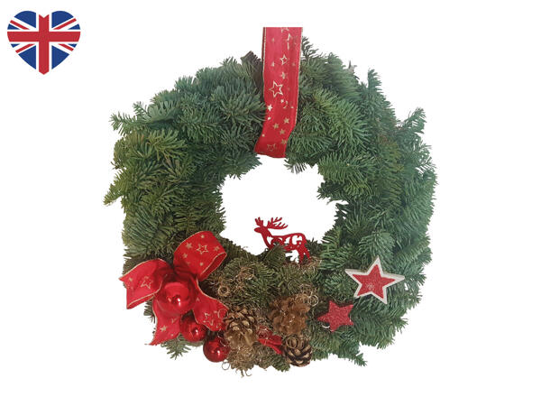 British 10" Christmas Wreath