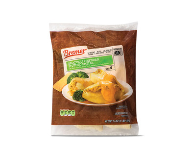 Bremer Broccoli & Cheese Stuffed or 3 Cheese Florentine Shells - Aldi ...