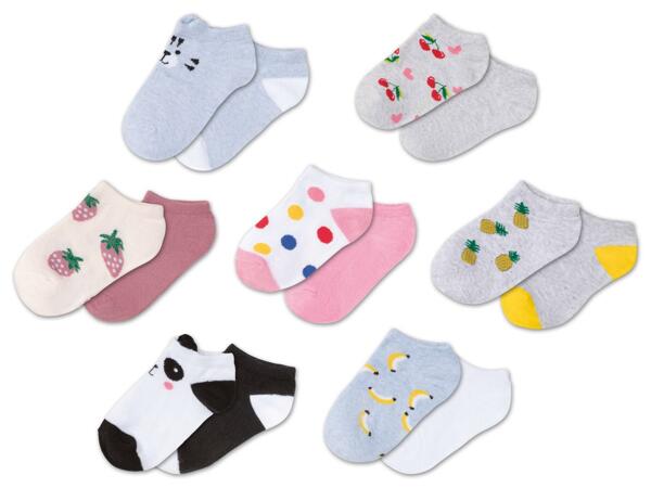 Kinder Sneakersocken, 2 Paar