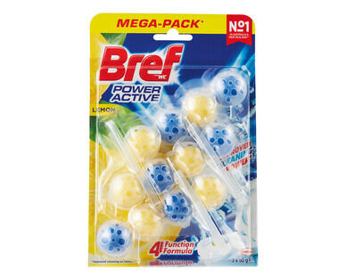 Bref Power Active Lemon Toilet Block 2 x 50g