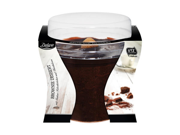 Dessert frais au brownie