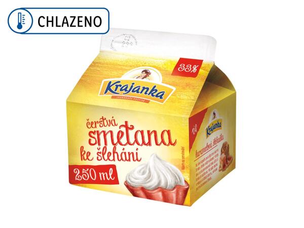 ČERSTVÁ SMETANA KE ŠLEHÁNÍ