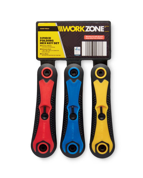 Folding Hex Key Set - 3 Pack