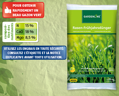 Engrais de printemps pour gazon GARDENLINE(R)