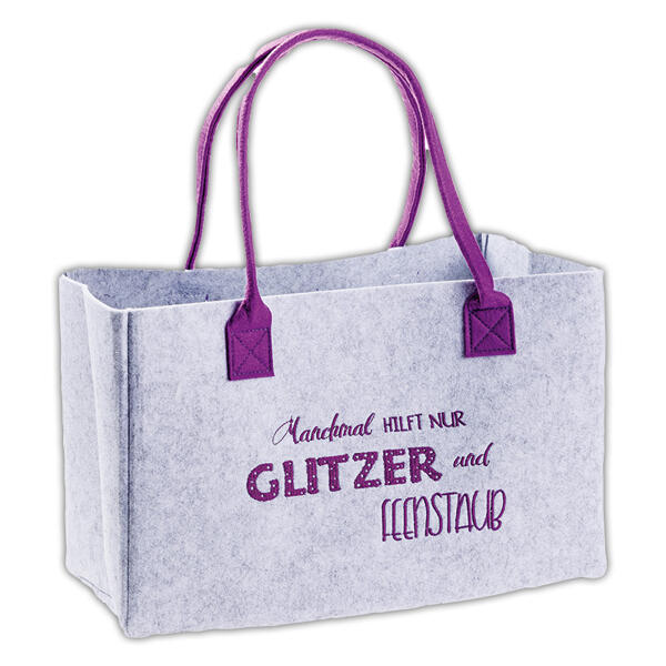 Tasche in Filzoptik