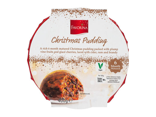 Favorina 6 Month Matured Medium Christmas Pudding