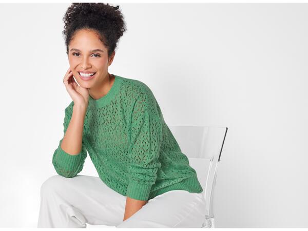Ladies' open knit jumper