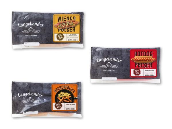 LANGELÆNDER Wiener-, hotdog- eller brunchpølser