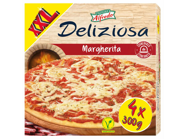 Pizza cuite sur pierre