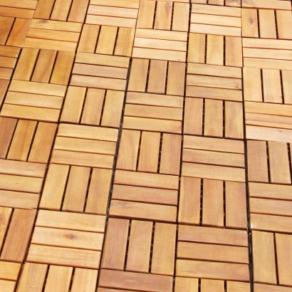 Houten terrastegels, 10 st.