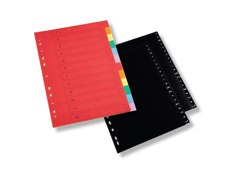 UNITED OFFICE Assorted A4 Dividers