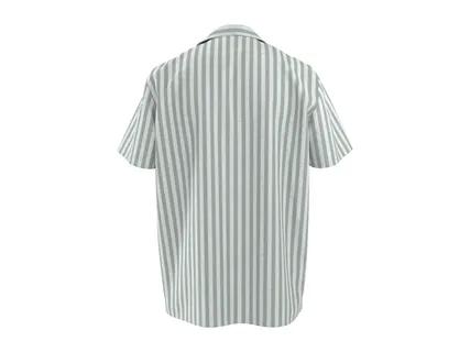 ESMARA MEN Men's Striped Linen Shirt