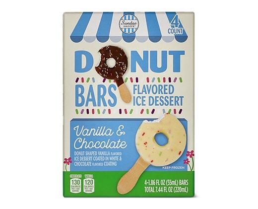 Sundae Shoppe 
 Frozen Donut Dessert Bars Vanilla or Strawberry